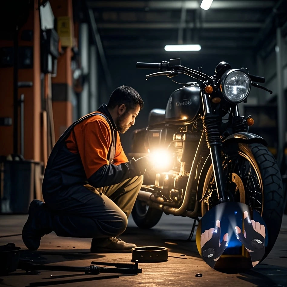 GUANTES CON LINTERNA LED, TU MEJOR ALIADO