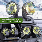 VENTILADOR DOBLE 360° PARA AUTO