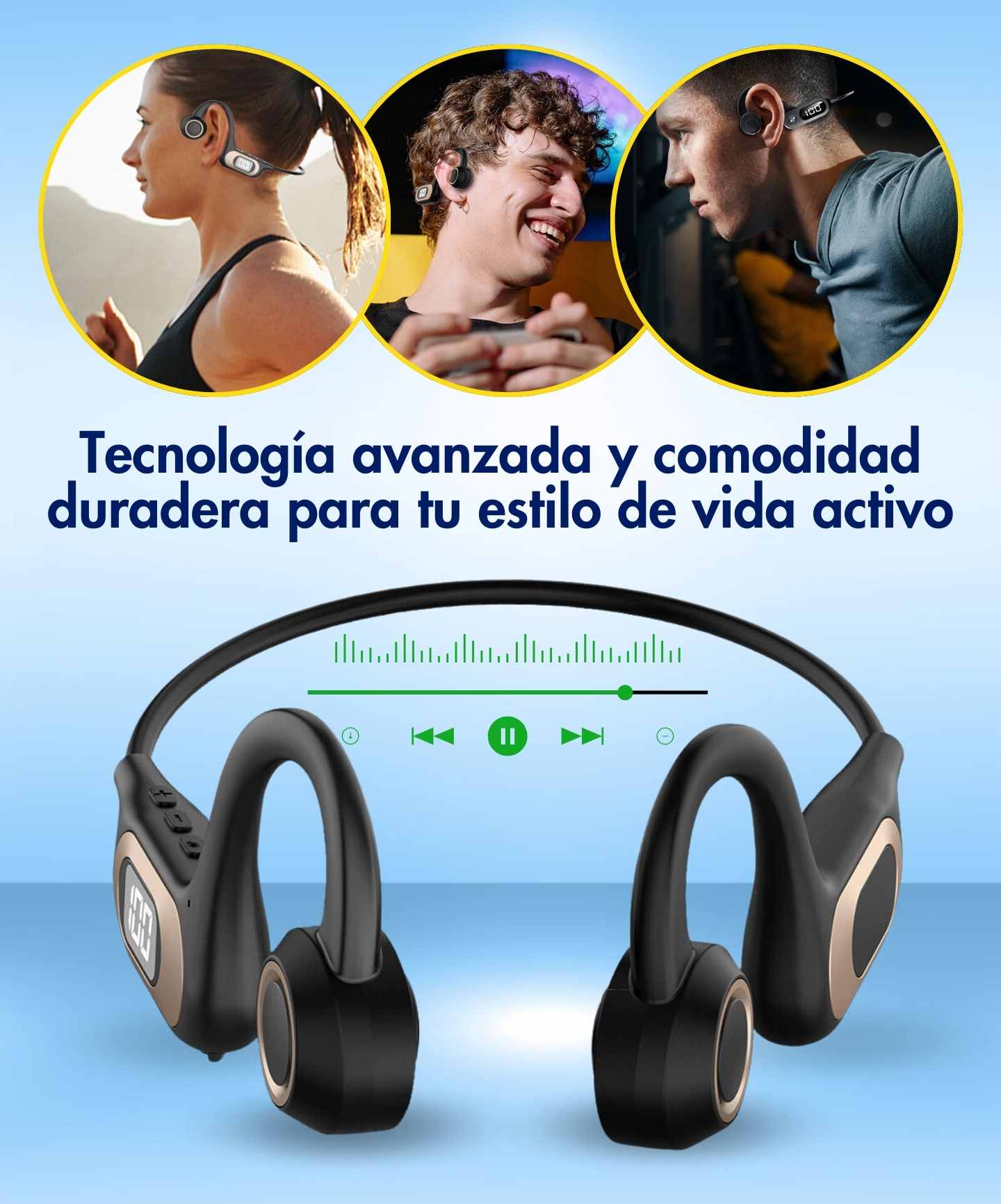 AURICULARES DE CONDUCCIÓN ÓSEA