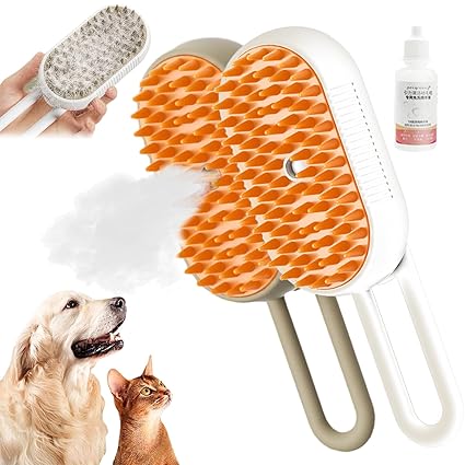 ''Cepillo a Vapor para Mascotas'', limpias, desenredas e hidratas con un solo paso.