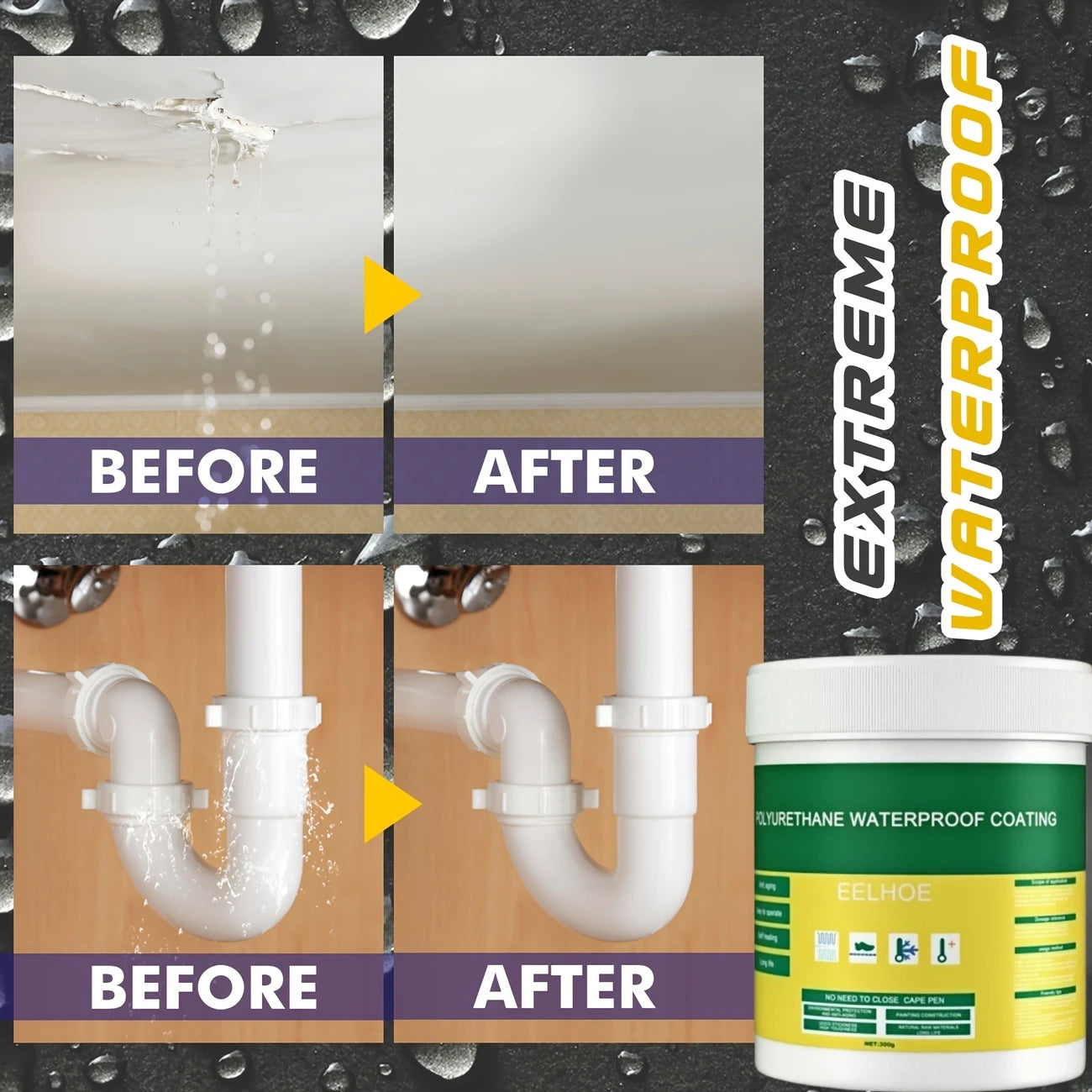 Impermeabilizante Invisible para filtraciones, humedad y desgaste de las superficies.