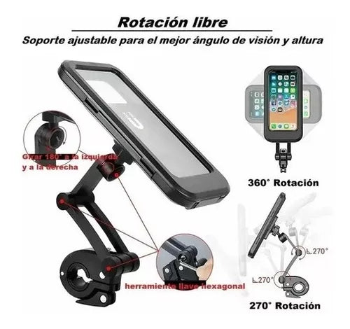 SOPORTE CELULAR PARA MOTO Y BICICLETA, UNA MANERA SEGURA Y CONVENIENTE DE USAR TU TELEFONO MIENTRAS CONDUCE