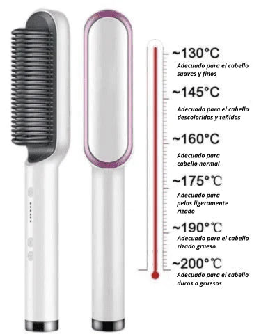 CEPILLO ELECTRICO ALISADOR, PEINA Y DESLUMBRA EN SEGUNDOS!