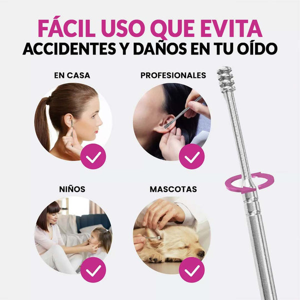 KIT ESTUCHE LIMPIADOR DE OÍDOS, LLEVA 3 KIT POR $22,99