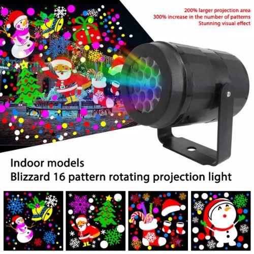 PROYECTOR NAVIDEÑO CON LUCES LED