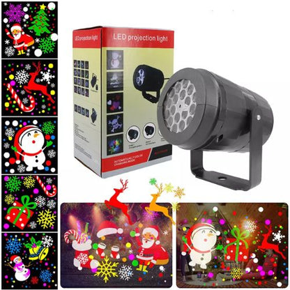 PROYECTOR NAVIDEÑO CON LUCES LED