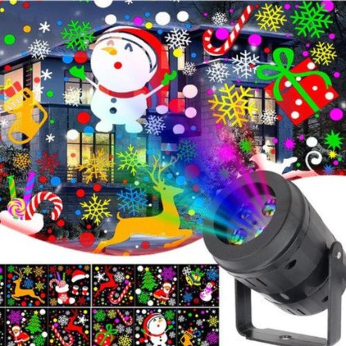 PROYECTOR NAVIDEÑO CON LUCES LED