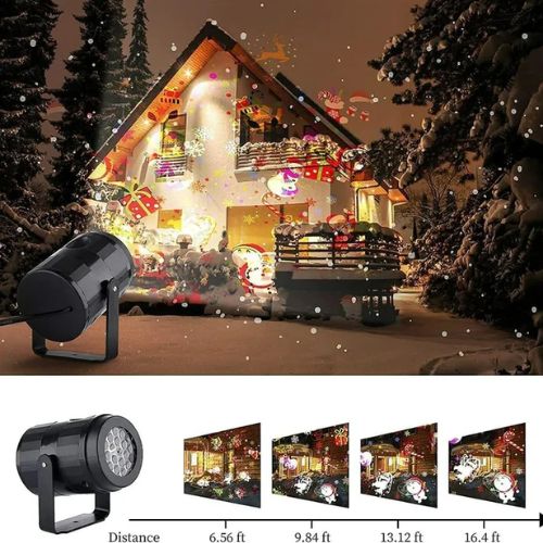 PROYECTOR NAVIDEÑO CON LUCES LED