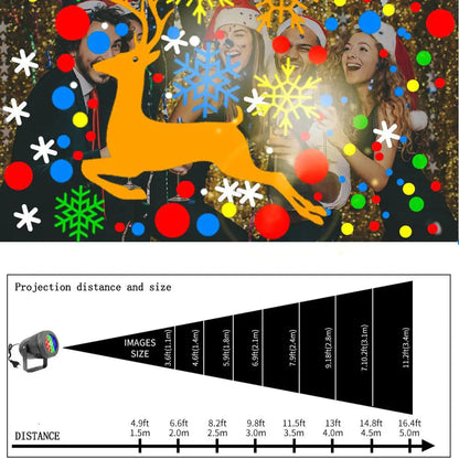 PROYECTOR NAVIDEÑO CON LUCES LED