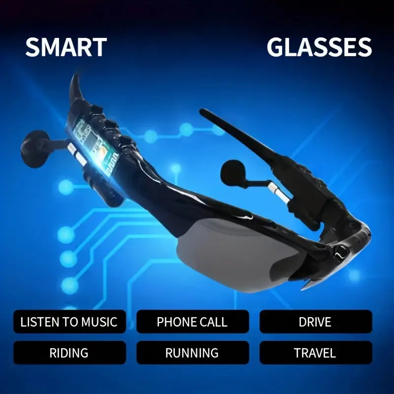 GAFAS INTELIGENTES INALAMBRICAS CON BLUETOOTH Y MICROFONO INTEGRADO