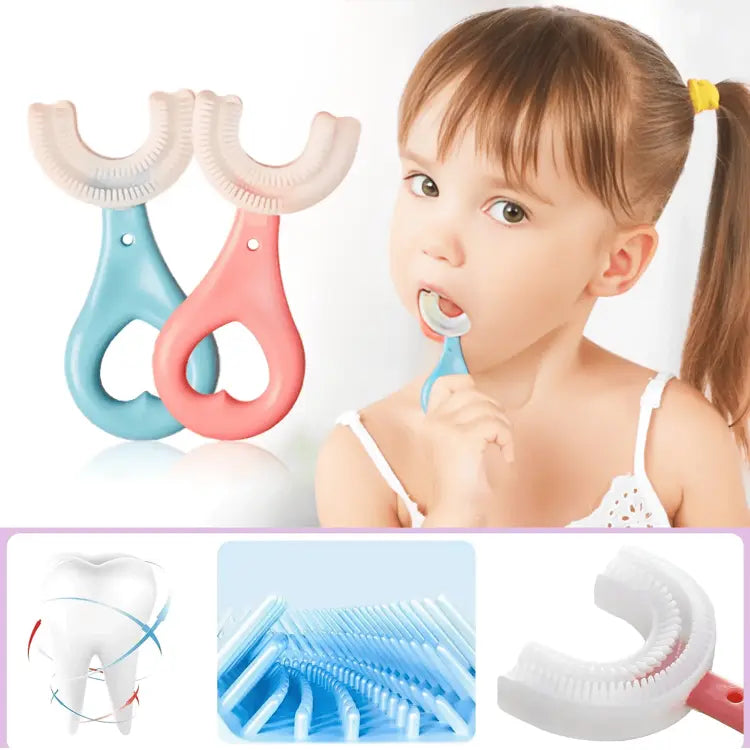 CEPILLO DE DIENTES EN U PARA NIÑOS🪥