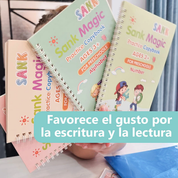 Set de Caligrafía Mágica de 4 Libros.